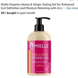 MIELLE ORGANIC HONEY AND GINGER STYLING GEL FOR ENHANCED CURL DEFINITION WITH MO
